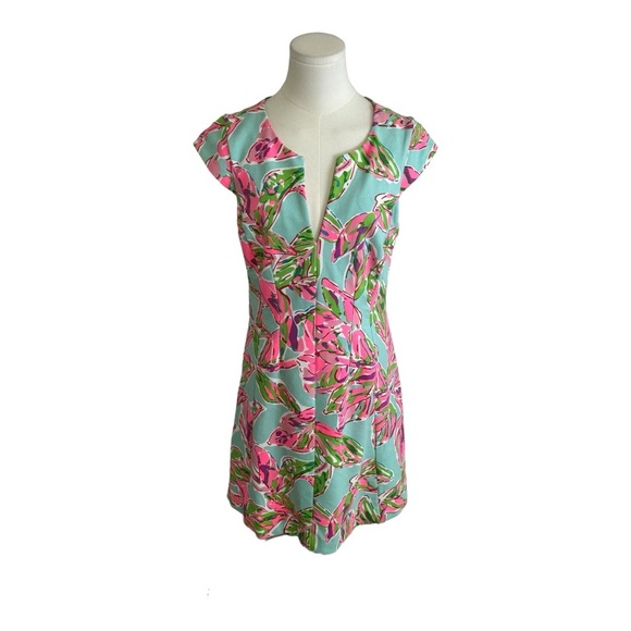 LILLY PULITZER Briella Multi In The‎ Vias Posh Ponte Fit & Flare Dress size M - Picture 7 of 14